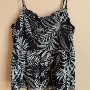 Black and white tank top